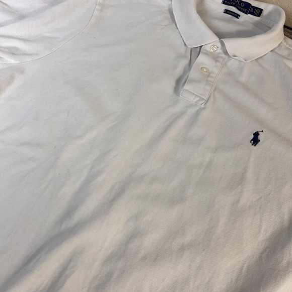 Polo Ralph Lauren Other - Polo Ralph Lauren Mens XL White Classic Fit Soft Cotton Polo Blue Pony Casual